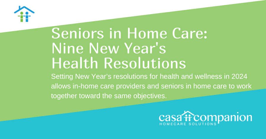 Seniors In Home Care nine New Years Health Resolutions