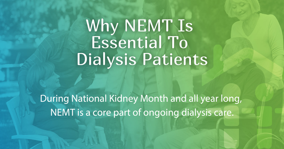 Why NEMT Is Essential To Dialysis Patients
